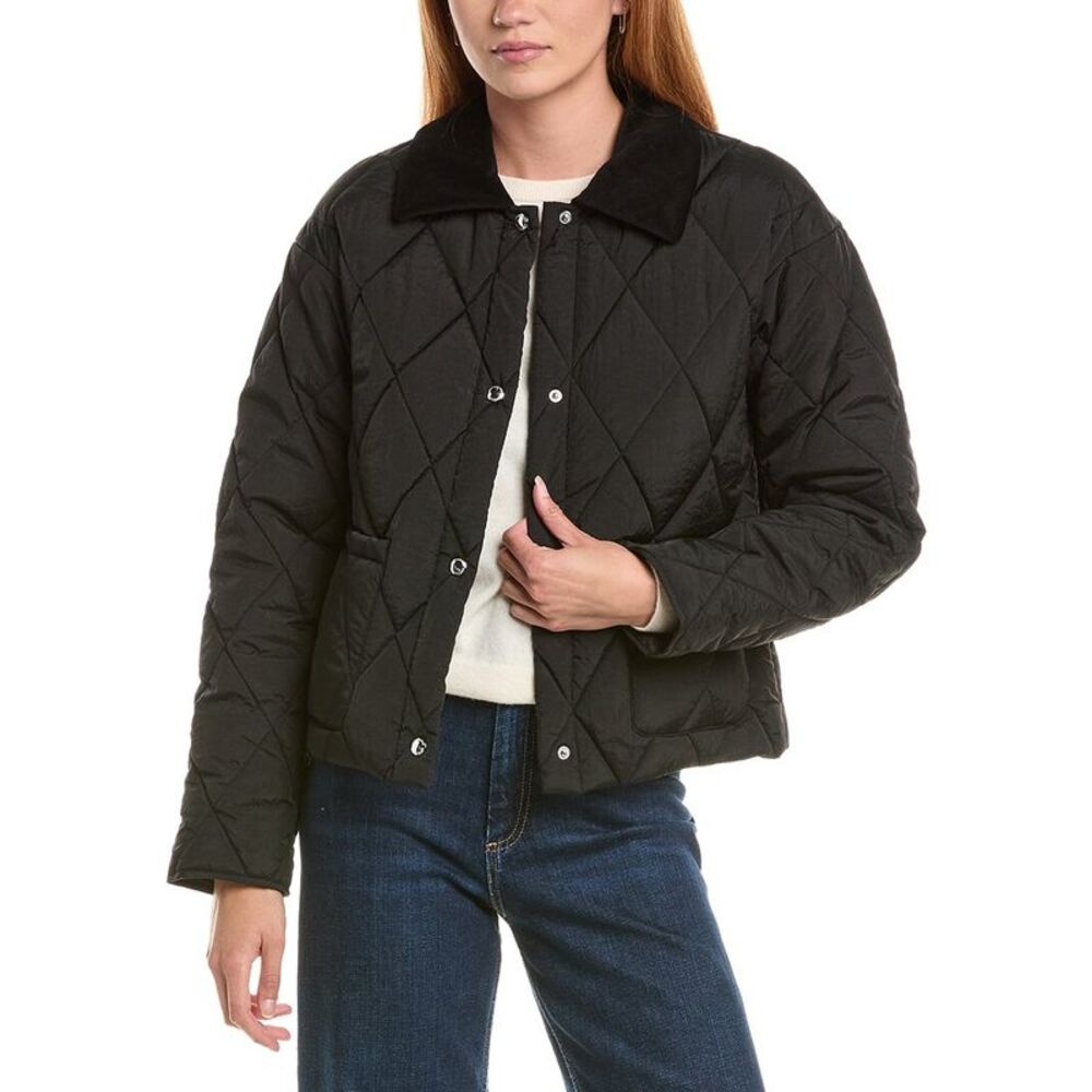 Sam Edelman Womens  Cropped Jacket, Black
